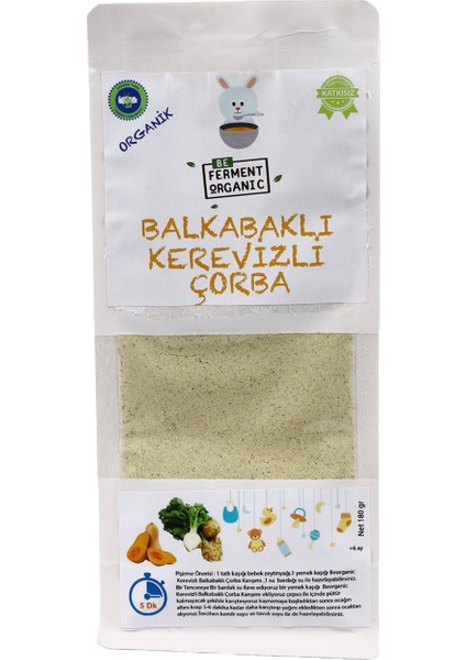 Organik Balkabaklı Kerevizli Çorba 180 gr