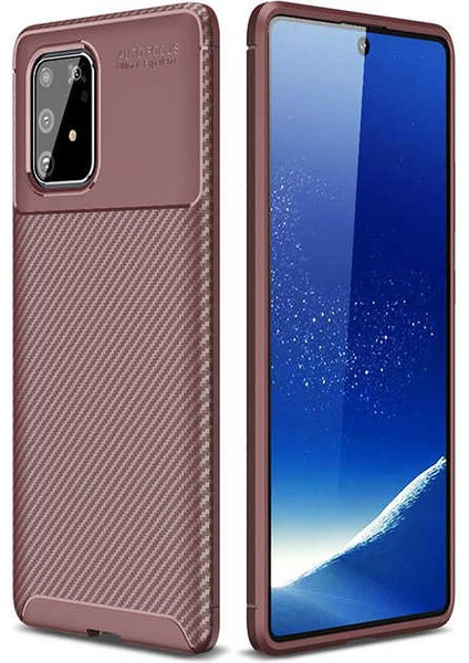 Samsung Galaxy A91 (S10 Lite) Kılıf Karbon Görünümlü Ultra Ince ve Dayanıklı Silikon Kapak fiyatları