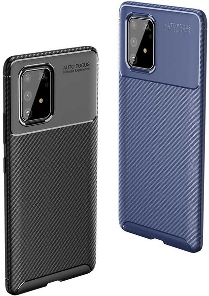 Samsung Galaxy A91 (S10 Lite) Kılıf Karbon Görünümlü Ultra Ince ve Dayanıklı Silikon Kapak modelleri