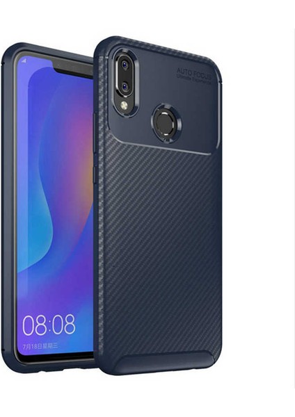 Huawei Honor Play Kılıf Karbon Görünümlü Ultra Ince ve Dayanıklı Silikon Kapak