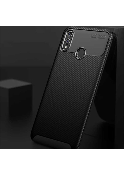 Huawei Honor Play Kılıf Karbon Görünümlü Ultra Ince ve Dayanıklı Silikon Kapak