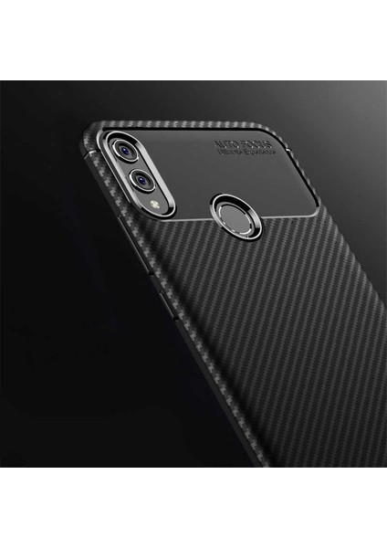 Huawei Honor Play Kılıf Karbon Görünümlü Ultra Ince ve Dayanıklı Silikon Kapak