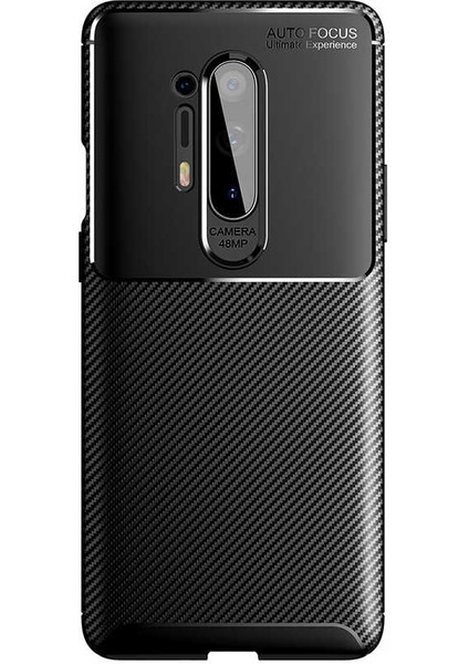 One Plus 8 Pro Kılıf Karbon Görünümlü Ultra Ince ve Dayanıklı Silikon Kapak