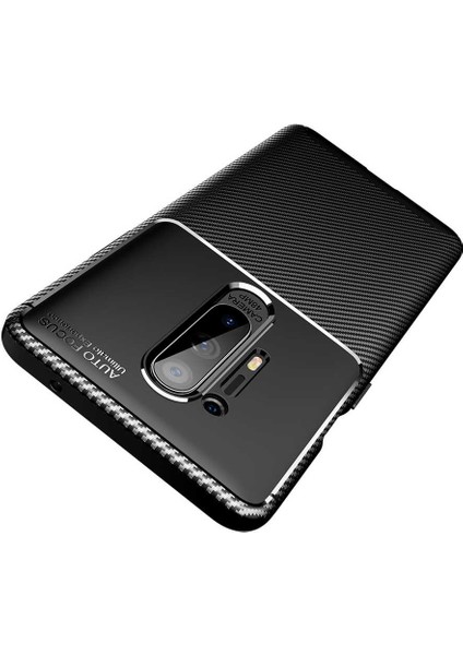 One Plus 8 Pro Kılıf Karbon Görünümlü Ultra Ince ve Dayanıklı Silikon Kapak