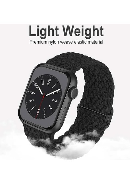 Apple Watch Uyumlu 38MM 40MM 41MM 1/2/3/4/5/6/se/7/8/9 Kordon Loop Örgülü Kordon