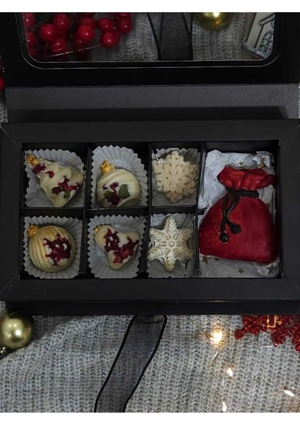 Ksana Choco Yılbaşı Özel Hediyelik Belçika Çikolatası Noel Kutusu