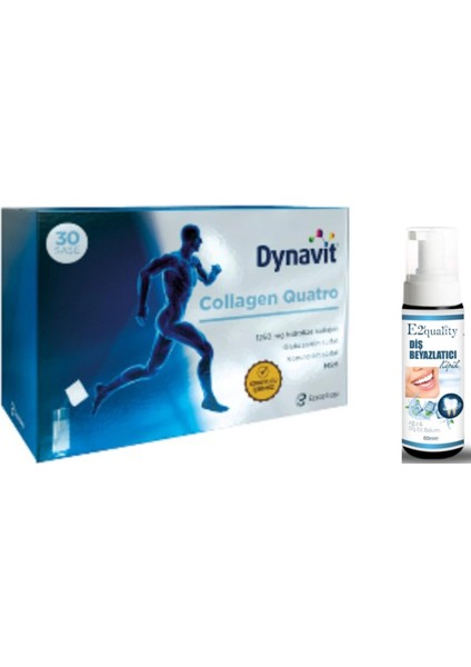 Dynavit Collagen Quatro Takviye Edici Gıda 1250 Mg X 30 Saşe - Diş Beyazlatıcı Köpük