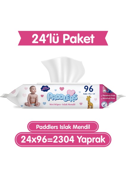 Islak Mendil 24X96 Lı Koli (2304 Yaprak)