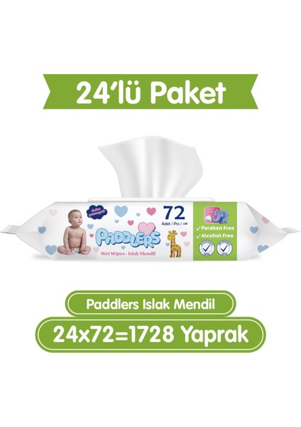 Islak Mendil 24X72 Li Koli (1728 Yaprak)