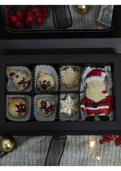 Yılbaşı Özel Hediyelik Belçika Çikolatası Noel Kutusu