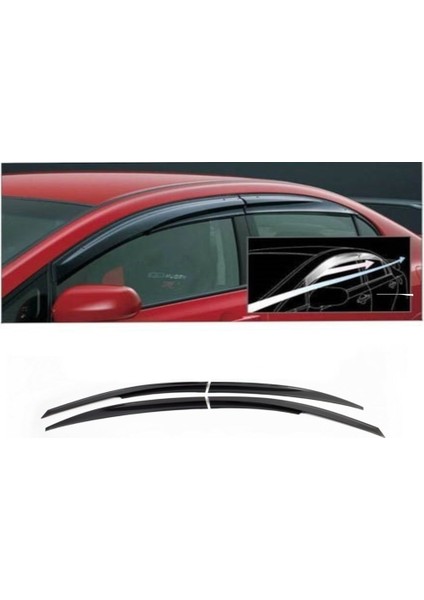 Volkswagen Polo Mugen Cam Rüzgarlığı 2010-2016 4 Lü Set Sunplex