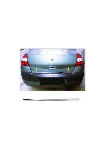 Ebal Oto Renault Megane 2 Sedan Krom Bagaj Alt Çıtası 2004-2010 Arası P.çelik