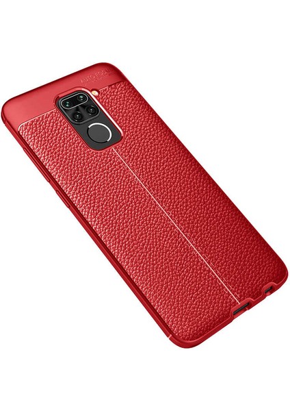 Xiaomi Redmi Note 9 Kılıf Deri Silikon Görünümlü Uzun Süre Kullanıma Uygun Premium Kılıf