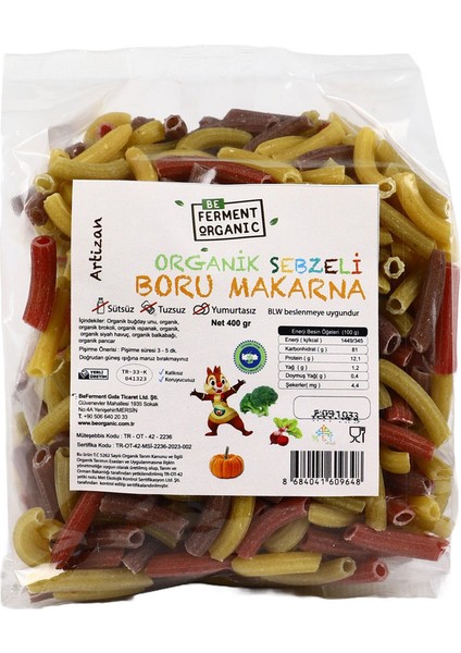 Sebzeli Boru Makarna 400 gr
