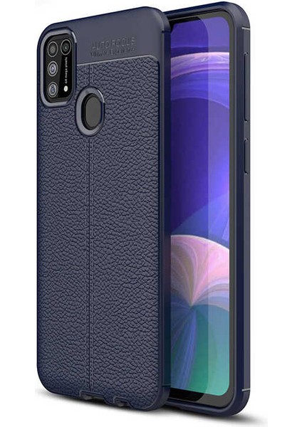 Samsung Galaxy M31 Kılıf Deri Silikon Görünümlü Uzun Süre Kullanıma Uygun Premium Kılıf