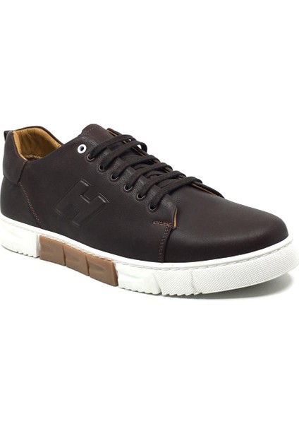 Deri Erkek Rahat Günlük Yazlık Büyük Numara Sneaker Ayakkabı 45-48