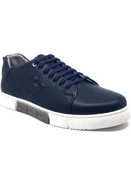 Deri Erkek Rahat Günlük Yazlık Büyük Numara Sneaker Ayakkabı 45-48