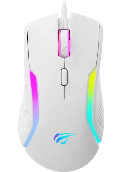 Gamenote MS1033 Rgb Beyaz Gaming Makrolu Oyuncu Mouse 8000DPI