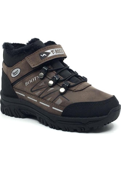 T-Rocs Erkek Rahat Çocuk Kışlık Kauçuk Kaymaz Taban Kısa Bot Spor Ayakkabı 26-35