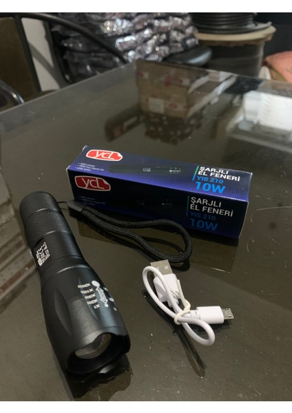 Ömürler Ycl Yıs 210 Metal Kasa El Feneri Şarjlı