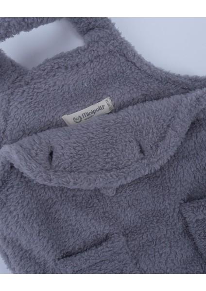 Unisex Ayıcıklı Peluş Salopet Mevsimlik Pamuk Penye 2'li Takım fırsatları