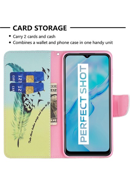 Vivo Y21 Pu Deri Telefon Kılıfı Standı Kitap Tasarımı (Yurt Dışından) modelleri
