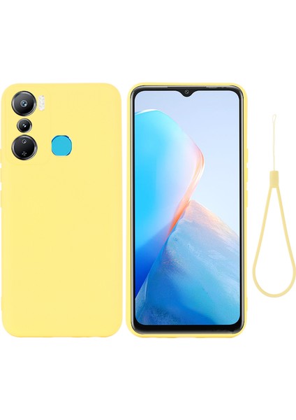 Infinix Hot 20I 4g Ince Sıvı Sıvı Silikon Telefon Kılıfı Çizgiye Döküm Anti Yumuşak Astar Koruyucu Kapak Kayış (Yurt Dışından)