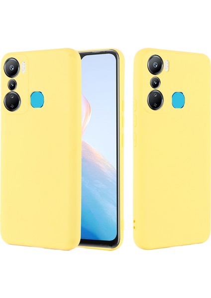 Infinix Hot 20I 4g Ince Sıvı Sıvı Silikon Telefon Kılıfı Çizgiye Döküm Anti Yumuşak Astar Koruyucu Kapak Kayış (Yurt Dışından)