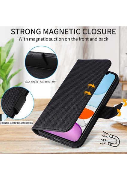 Hot 30I / Hot 30I Nfc X669 Deri Telefon Kılıfı Doku Dikkat Stand Cüzdan Kapağı (Yurt Dışından)
