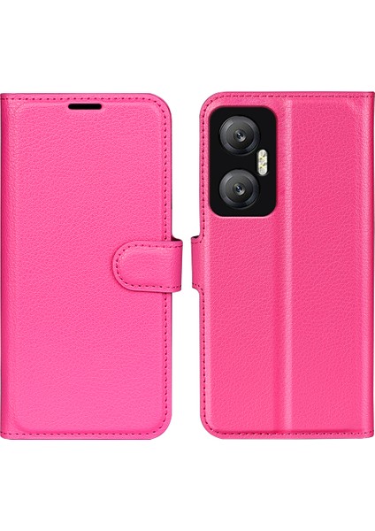 Infinix Hot 20 5g Çizilmez Telefon Kabuk Litchi Doku Pu Deri Cüzdan Anti-Damla Çevirmeli Halkalı Telefon Kılıfı Kılıfı (Yurt Dışından)