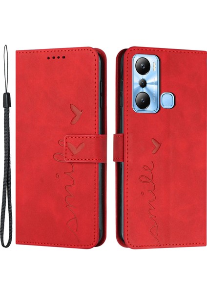 Infinix Hot 20I 4g Telefon Kapağı Telefon Deri Kılıf Stand Cüzdanı Kayış (Yurt Dışından)