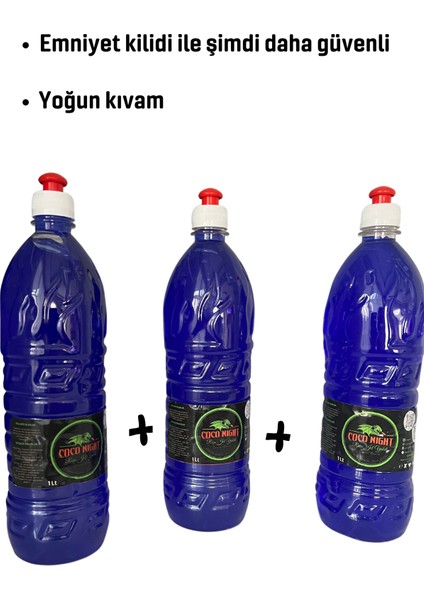 Coco Night Reşo Mangal, soba ve şömine Tutuşturucu jel yakıt 3 Litre