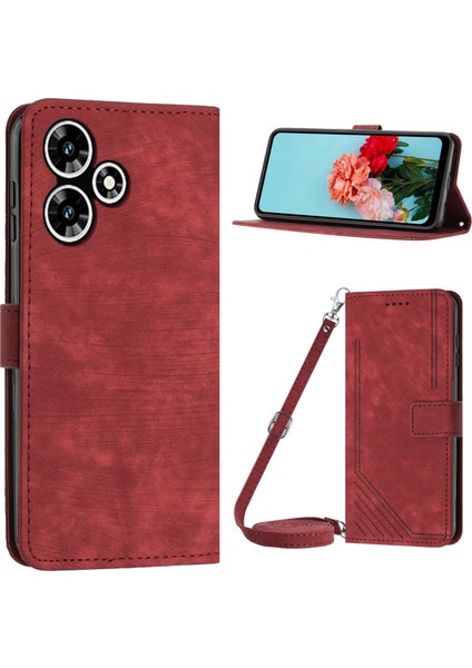 Hot 30 Play Nfc 4g Stand Cüzdan Telefon Kılıfı (Yurt Dışından)