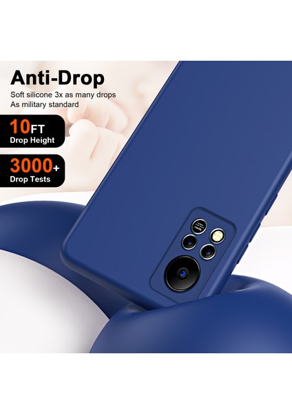 Infinix Hot 11S Nfc 4g, Kauçuk Kalınlık Fiber Astar Yastık Koruyucu Tpu Telefon Kapağı (Yurt Dışından)
