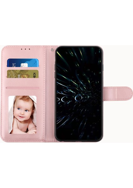 Infinix Hot 11 2022 4g Katlanabilir Stand Telefon Kapağı Dikiş Çizgileri Pu Deri + Tpu Cüzdan Kılıfı Kayış (Yurt Dışından)
