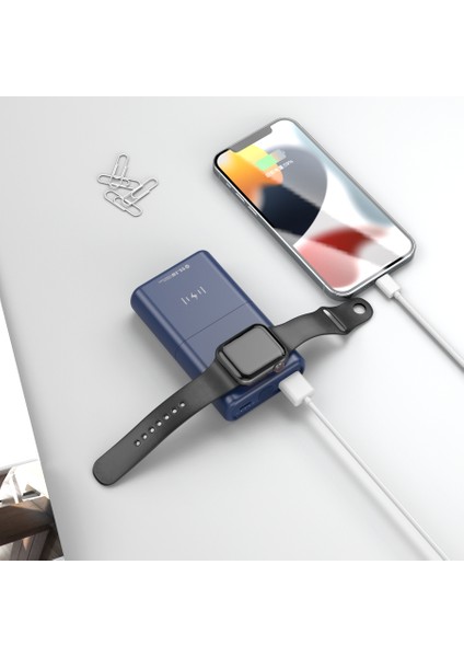 Power Wp 13 Magsafe Özellikli Akıllı Saat ve Telefon Için Taşınabilir Şarj