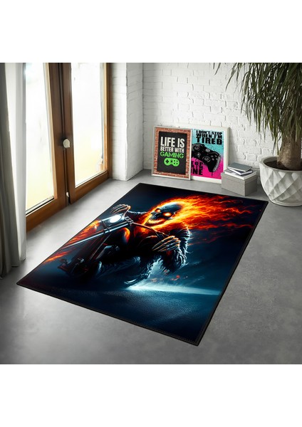 Özel Tasarım, Pamuklu ve Kaydırmaz Taban, Yıkanabilir, Modern, Farklı Tasarım, Modern Halı