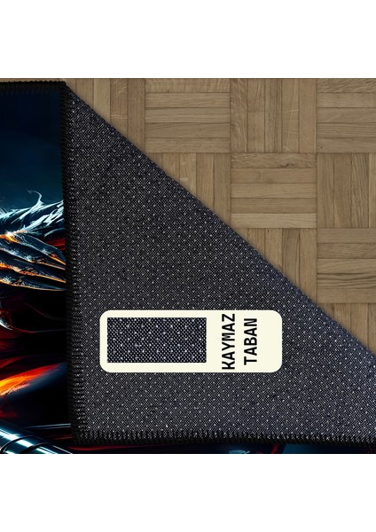 Özel Tasarım, Pamuklu ve Kaydırmaz Taban, Yıkanabilir, Modern, Farklı Tasarım, Modern Halı