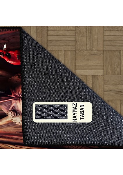 Özel Tasarım, Pamuklu ve Kaydırmaz Taban, Yıkanabilir, Modern, Farklı Tasarım, Modern Halı