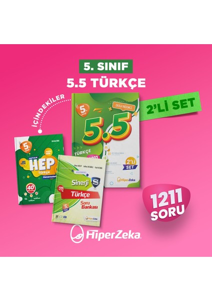 Yayınları 5. Sınıf 5.5 Türkçe Soru Bankası - Deneme Kitabı