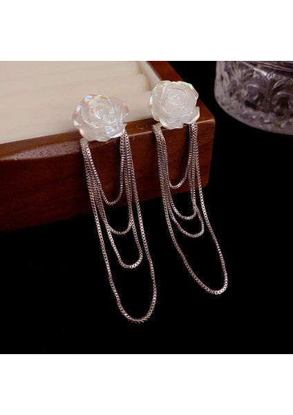 Vintage Mizaç Çiçek Uzun Püskül Küpeler, Narin ve Birinci Sınıf Küpeler (Yurt Dışından)