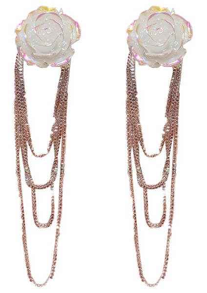 Vintage Mizaç Çiçek Uzun Püskül Küpeler, Narin ve Birinci Sınıf Küpeler (Yurt Dışından) fiyatları