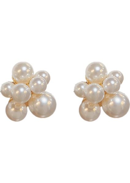 Tatlı Sade Mizaç Edebi Moda Inci Küpeler (Yurt Dışından)