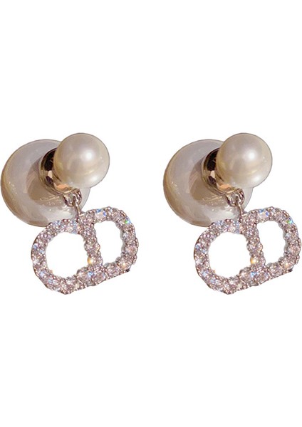 Alfabe Inci Saplama Küpeler, Modaya Uygun Hafif Lüks Küpeler (Yurt Dışından)