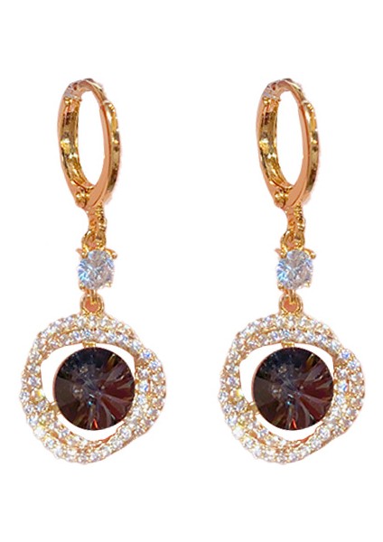 Twisted Zirconia Küpeler, Şık ve Narin Küpeler (Yurt Dışından)