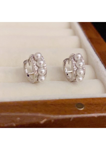 Çok Yönlü ve Hafif Inci Küpeler, Şık ve Sade Küpeler (Yurt Dışından)