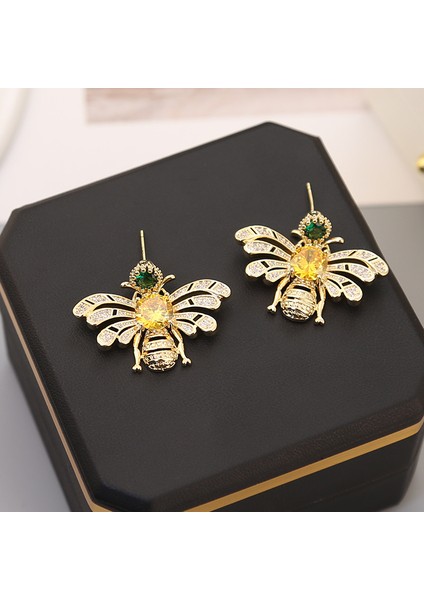 Zirkonya Arı Küpeler, Zarif Moda Küpeler (Yurt Dışından)
