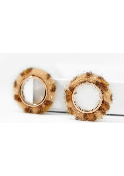 Peluş Moda Daire Küpeler, Her Gün Çok Yönlülük (Yurt Dışından)