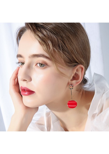 Sarı Moda Fransız Uzun Temperament Küpe (Yurt Dışından) modelleri