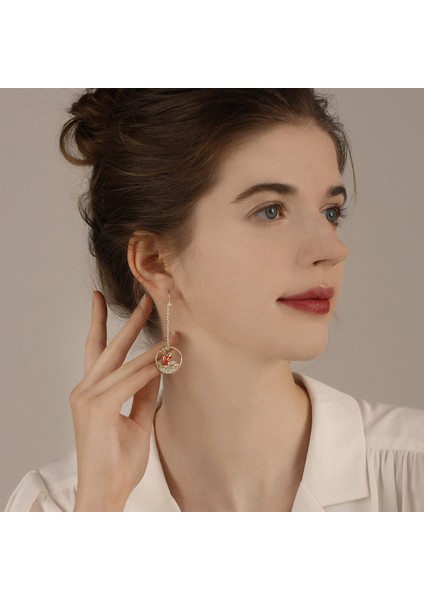 Çin Tarzı Uzun Mizaçlı Küpeler, Şık ve Çok Yönlü (Yurt Dışından) modelleri